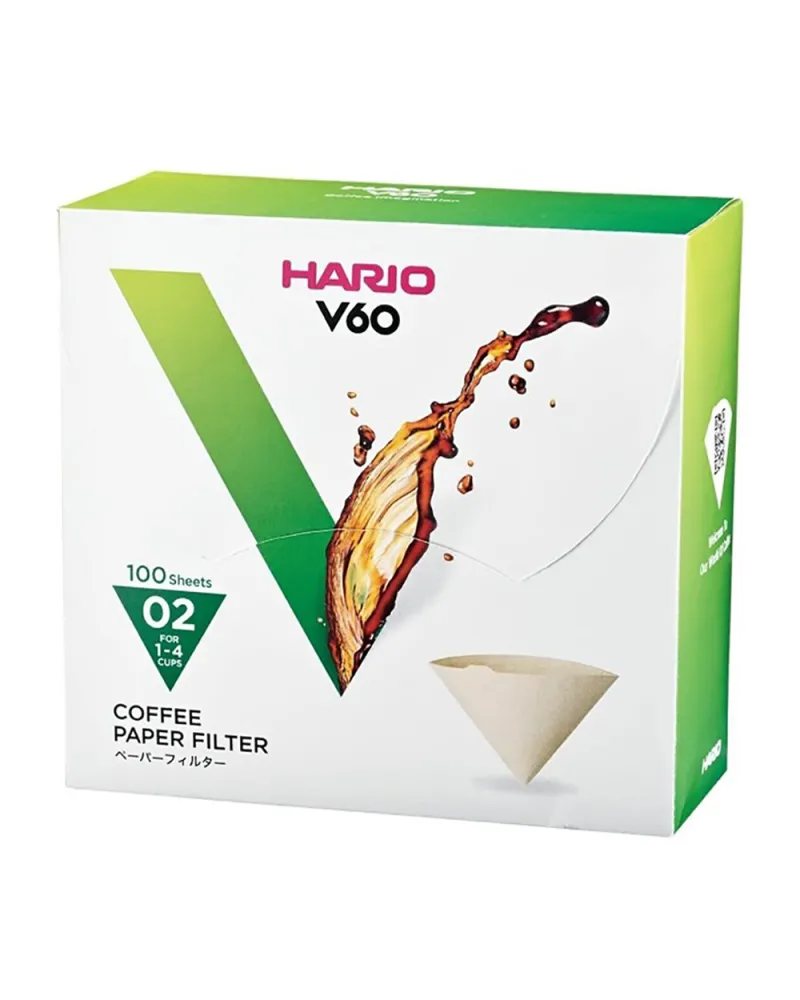 Hario V60 02 Bleached Filters (100 units)