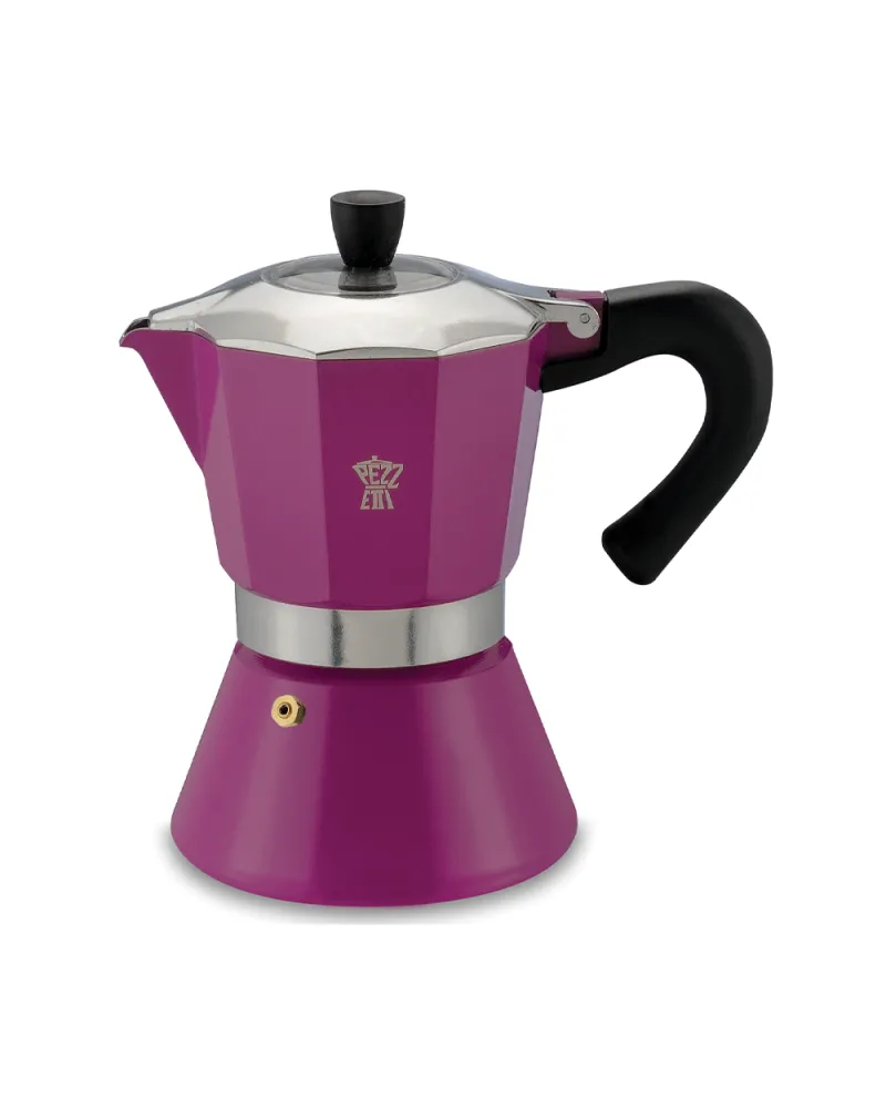 Purple 6-Cup Italian Coffee Maker | Pezzetti